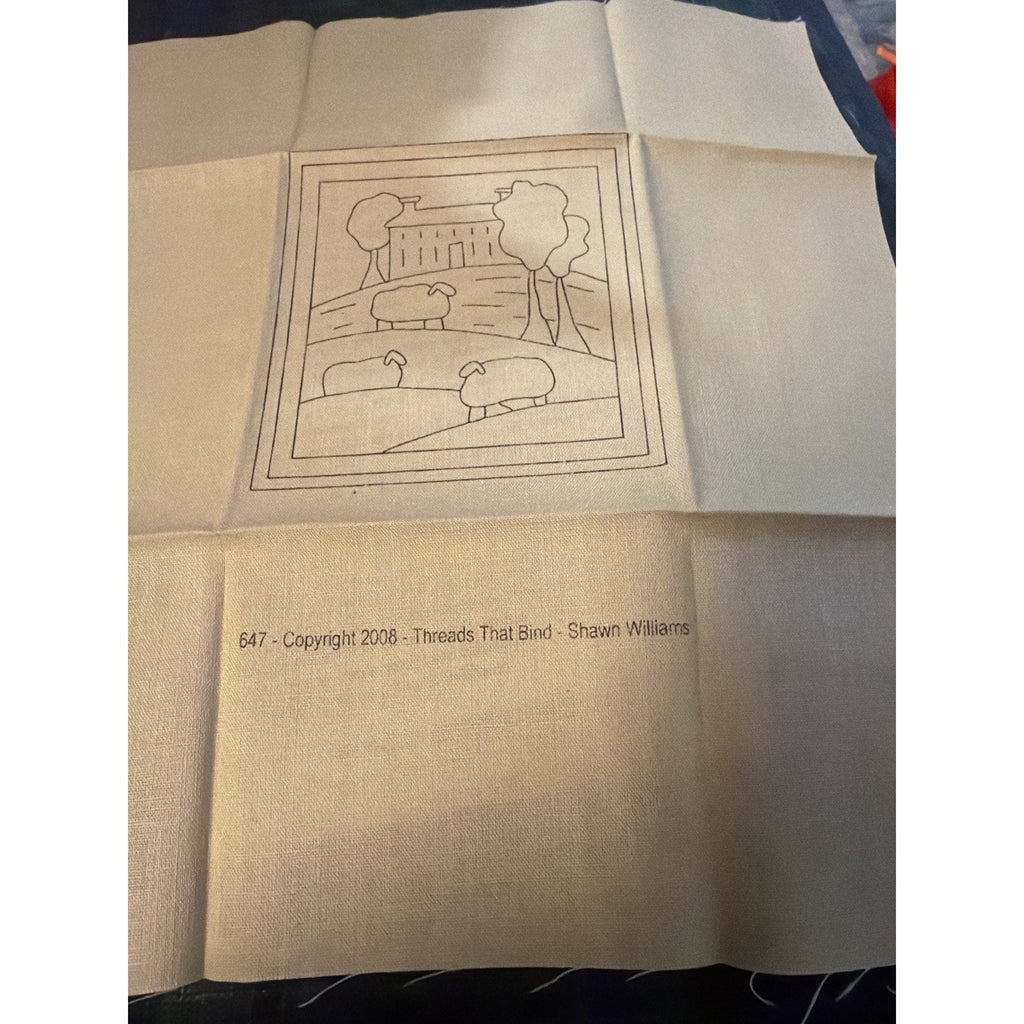 Threads That Bind Hillside Haven Punch Needle Pattern #647 Primitive Sheep