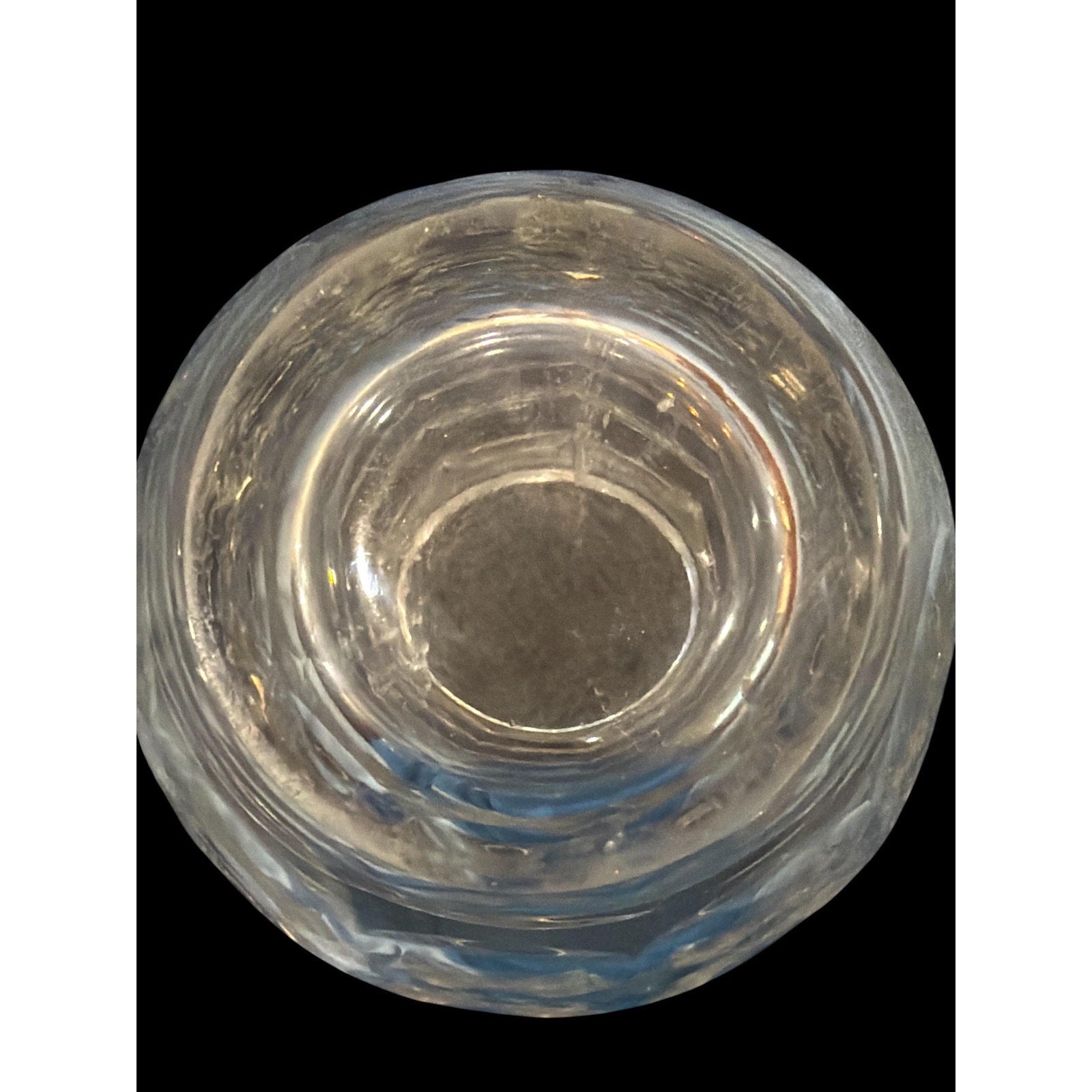 Vintage Kagami Crystal Vase, Heavy Cut Japanese Art Glass, Mid Century Modern